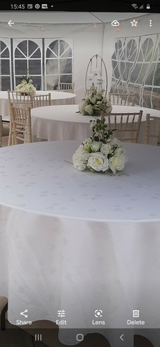 White gazebo for hire - 6m,